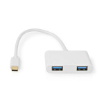 Nedis USB N Moniporttisovitin | 2-in-1 | USB 3.2 Gen 1 | USB-C™ Uros | 2x USB-A | 5 Gbps | 0.20 m | Pyöreä | Niklattu | PVC | Valkoinen | Muovipussi Nedis USB N Moniporttisovitin | 2-in-1 | USB 3.2 Gen 1 | USB-C™ Uros | 2x USB-A | 5 Gbps | 0.20 m | Pyöreä | Niklattu | PVC | Valkoinen | Muovipussi