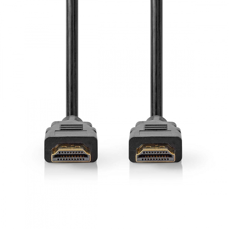 Nedis Premium High Speed ​​HDMI ™ Kaapeli Ethernet | HDMI™ liitin | HDMI™ liitin | 4K@60Hz | 18 Gbps | 1.50 m | Pyöreä | PVC | Musta | Label