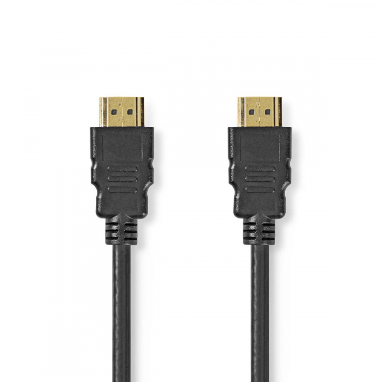 Nedis Premium High Speed ​​HDMI ™ Kaapeli Ethernet | HDMI™ liitin | HDMI™ liitin | 4K@60Hz | 18 Gbps | 1.50 m | Pyöreä | PVC | Musta | Label