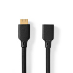 Nedis Ultra High Speed ​​HDMI ™ -kaapeli | HDMI™ liitin | HDMI™ Ulostulo | 8K@60Hz | 48 Gbps | 2.00 m | Pyöreä | 7.9 mm | Musta | Kirjekuori
