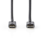 Nedis Ultra High Speed HDMI ™ -kaapeli | HDMI™ liitin | HDMI™ liitin | 8K@60Hz | 48 Gbps | 3.00 m | Pyöreä | 6.7 mm | Gun Metal Harmaa | Laatikko kannella ja ikkunalla Nedis Ultra High Speed HDMI ™ -kaapeli | HDMI™ liitin | HDMI™ liitin | 8K@60Hz | 48 Gbps | 3.00 m | Pyöreä | 6.7 mm | Gun Metal Harmaa | Laatikko kannella ja ikkunalla