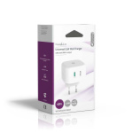 Nedis Seinälaturi | 45 W | GaN | PD3.0 45W | Pikalataus-toiminto | 2.25 A / 3.0 A | Lähtöliitäntöjen määrä: 2 | 2x USB-C™ | Automaattinen Jännitteen Valinta | Valkoinen Nedis Seinälaturi | 45 W | GaN | PD3.0 45W | Pikalataus-toiminto | 2.25 A / 3.0 A | Lähtöliitäntöjen määrä: 2 | 2x USB-C™ | Automaattinen Jännitteen Valinta | Valkoinen