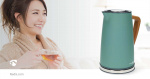 Nedis Vedenkeitin | 1.7 l | Soft-Touch | Vihreä | Pyörivä 360 astetta | Piilotettu lämmityselementti | Strix® ohjain | Tyhjäksi kiehumisen suoja Nedis Vedenkeitin | 1.7 l | Soft-Touch | Vihreä | Pyörivä 360 astetta | Piilotettu lämmityselementti | Strix® ohjain | Tyhjäksi kiehumisen suoja