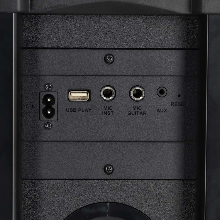 Nedis Bluetooth® Party Speaker | Suurin akun toistoaika: 5 tuntia | 240 W | Kantokahva | Juhlavalot | Taajuuskorjain | Musta / Oranssi Nedis Bluetooth® Party Speaker | Suurin akun toistoaika: 5 tuntia | 240 W | Kantokahva | Juhlavalot | Taajuuskorjain | Musta / Oranssi