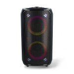 Nedis Bluetooth® Party Speaker | Suurin akun toistoaika: 5 tuntia | 240 W | Kantokahva | Juhlavalot | Taajuuskorjain | Musta / Oranssi Nedis Bluetooth® Party Speaker | Suurin akun toistoaika: 5 tuntia | 240 W | Kantokahva | Juhlavalot | Taajuuskorjain | Musta / Oranssi
