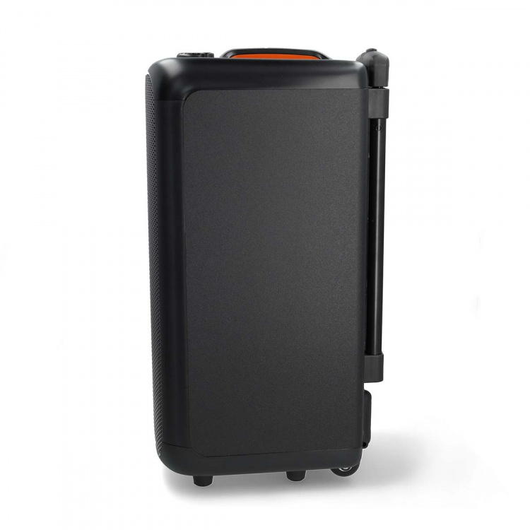 Nedis Bluetooth® Party Speaker | Suurin akun toistoaika: 5 tuntia | 240 W | Kantokahva | Juhlavalot | Taajuuskorjain | Musta / Oranssi Nedis Bluetooth® Party Speaker | Suurin akun toistoaika: 5 tuntia | 240 W | Kantokahva | Juhlavalot | Taajuuskorjain | Musta / Oranssi