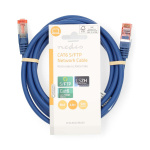 Nedis CAT6 Verkkokaapeli | RJ45 uros | RJ45 uros | S/FTP | 2.00 m | Pyöreä | LSZH | Sininen | Label Nedis CAT6 Verkkokaapeli | RJ45 uros | RJ45 uros | S/FTP | 2.00 m | Pyöreä | LSZH | Sininen | Label