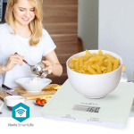 Nedis SmartLife-keittiövaaka | Bluetooth® | Lasi / Muovi | Valkoinen Nedis SmartLife-keittiövaaka | Bluetooth® | Lasi / Muovi | Valkoinen