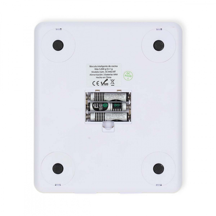 Nedis SmartLife-keittiövaaka | Bluetooth® | Lasi / Muovi | Valkoinen Nedis SmartLife-keittiövaaka | Bluetooth® | Lasi / Muovi | Valkoinen