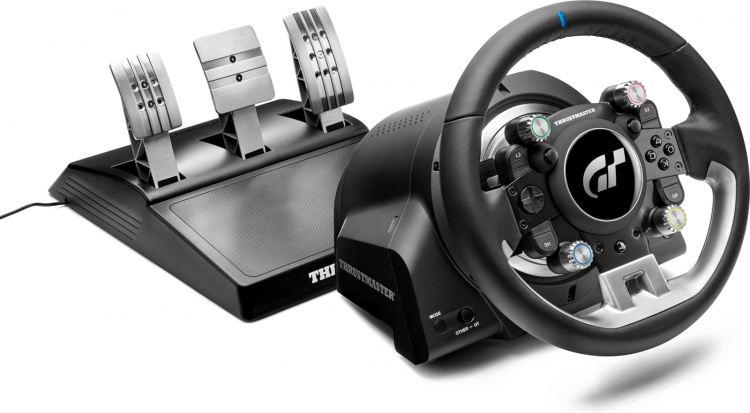 ThrustMaster T-GT II -rattiohjain + polkimet, PS5 / PS4 / PC
