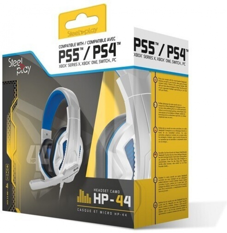 Steelplay Wired Headset HP-44 -pelikuulokkeet, PS5 / PS4 / Switch / PC