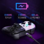 Oniverse OniPad Whitestar -langaton peliohjain, valkoinen, Switch Oniverse OniPad Whitestar -langaton peliohjain, valkoinen, Switch