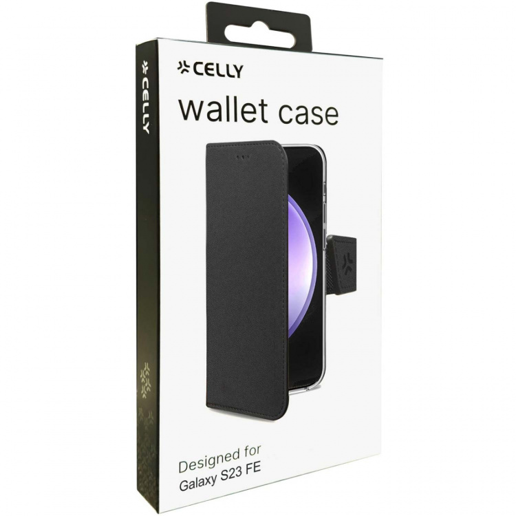 Celly Wally Wallet Case Galaxy S23 FE Svart Celly Wally Wallet Case Galaxy S23 FE Svart