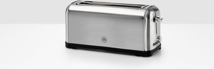 OBH Nordica Metropolitan brödrost, för 4 skivor, stål OBH Nordica Metropolitan brödrost, för 4 skivor, stål