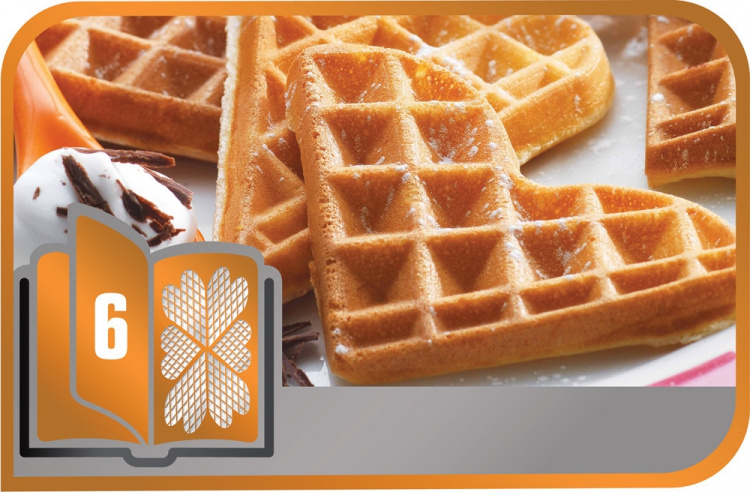 Tefal Snack Collection -paistolevyt: 6 Sydänvohvelit Tefal Snack Collection -paistolevyt: 6 Sydänvohvelit