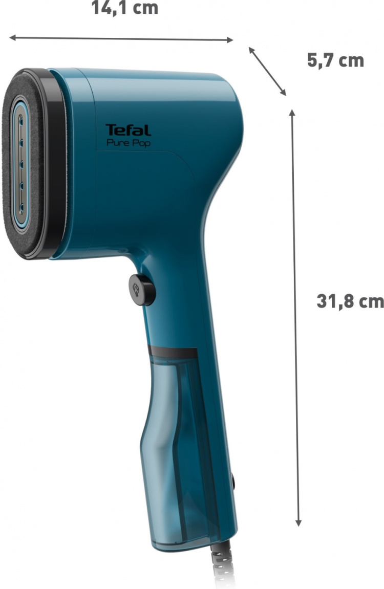 Tefal Pure Pop -tekstiilihöyrystin, sininen