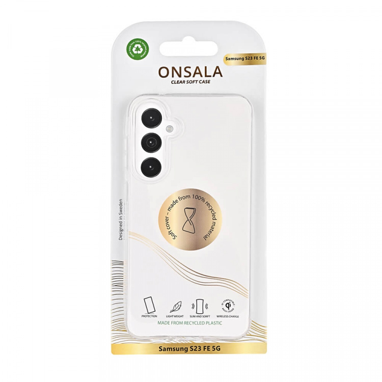 Onsala Back Recycled Clear Case TPU Samsung S23 FE 5G