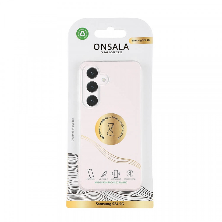 Onsala Back Recycled Clear Case TPU Samsung S24 5G