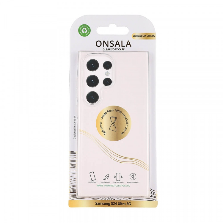 Onsala Back Recycled Clear Case TPU Samsung S24 Ultra 5G Onsala Back Recycled Clear Case TPU Samsung S24 Ultra 5G