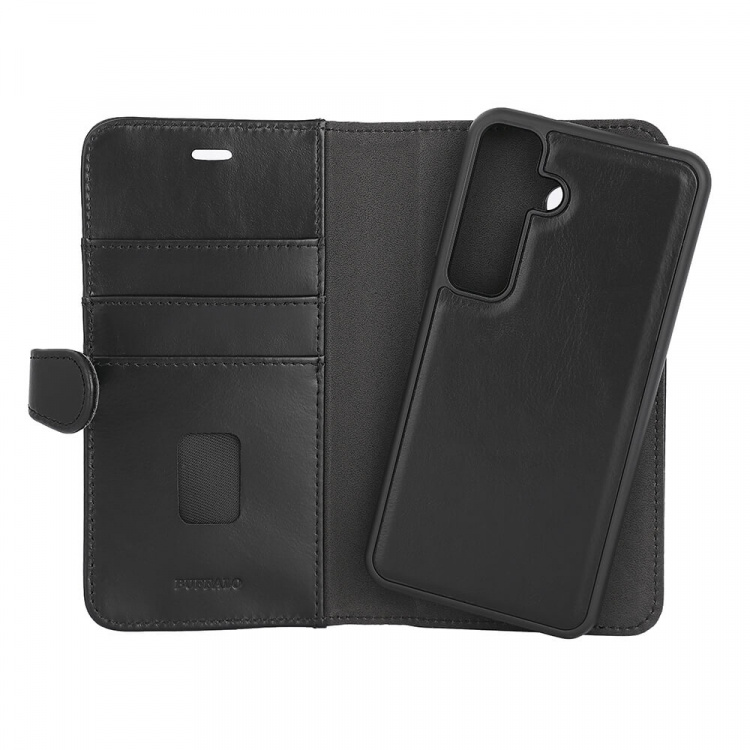 Buffalo 2in1 Wallet Leather 3 card Samsung S24 5G Black Buffalo 2in1 Wallet Leather 3 card Samsung S24 5G Black