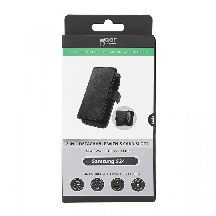 GEAR 2in1 3 card Recycled Samsung S24 5G Black