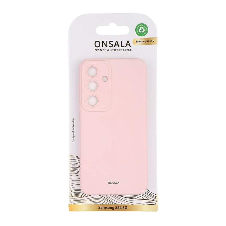 Onsala Backcover Sil Touch Samsung S24 5G Chalk Pink