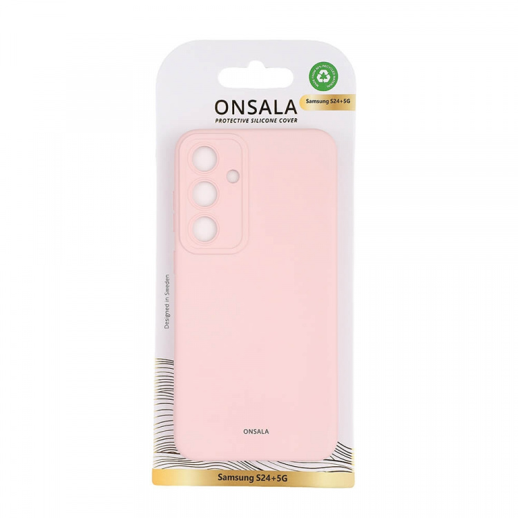 Onsala Backcover Sil Touch Samsung S24+ 5G Chalk Pink
