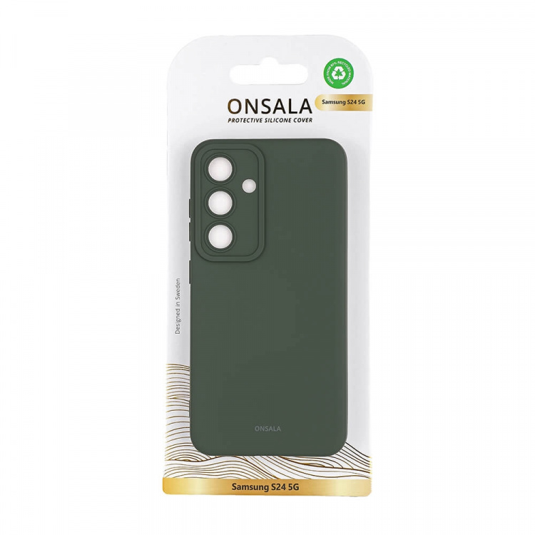 Onsala Backcover Sil Touch Samsung S24 5G Olive Green