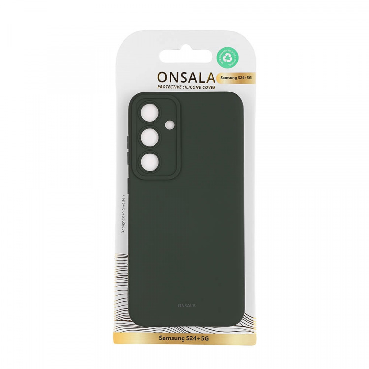Onsala Backcover Sil Touch Samsung S24+ 5G Olive Green