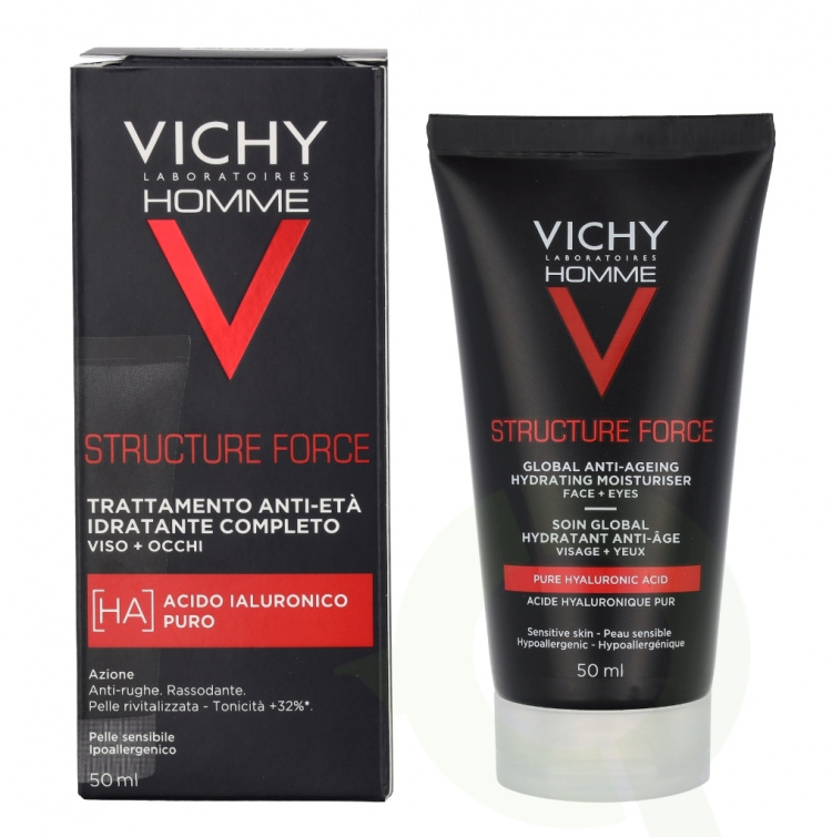 Vichy Homme Structure Force Hydrating Moisturiser 50 ml Complete Anti-Aging