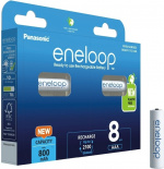 Panasonic Eneloop AAA 800 mAh -akkuparisto, 8 kpl Panasonic Eneloop AAA 800 mAh -akkuparisto, 8 kpl