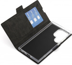 Wave BookCase -suojakuori, Samsung Galaxy S24 Ultra, musta