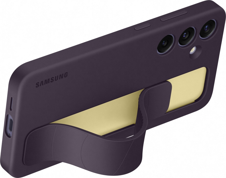Samsung Galaxy S24+ Standing Grip Case -suojakotelo, tummanvioletti