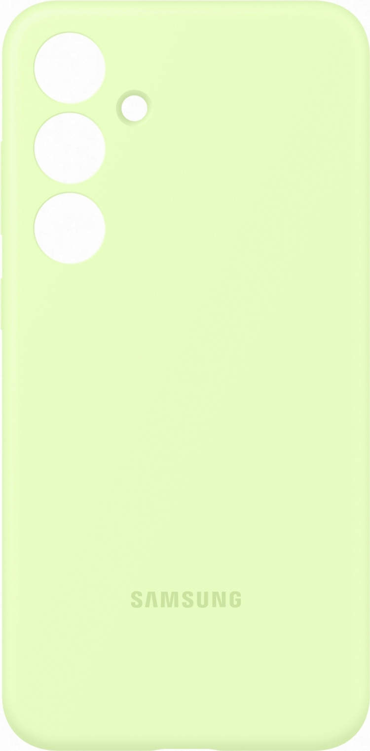 Samsung Galaxy S24+ Silicone Case -suojakotelo, vaaleanvihreä