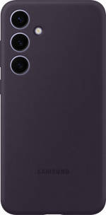 Samsung Galaxy S24+ Silicone Case -suojakotelo, tummanvioletti