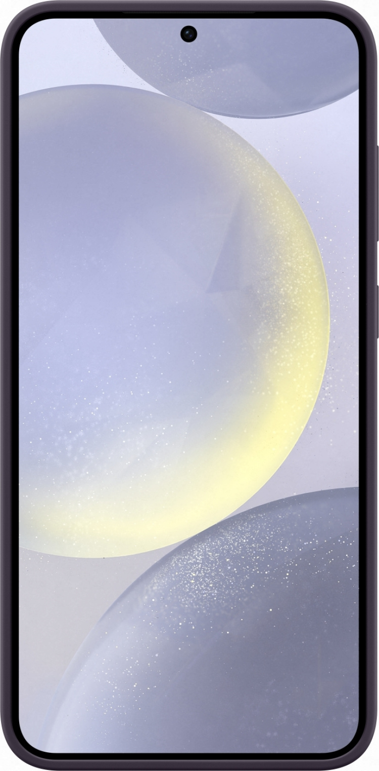 Samsung Galaxy S24+ Silicone Case -suojakotelo, tummanvioletti
