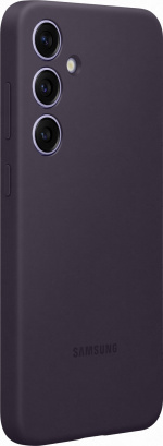 Samsung Galaxy S24+ Silicone Case -suojakotelo, tummanvioletti