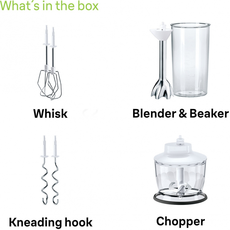 Braun HM5137WH MultiMix 5 sähkövatkain Braun HM5137WH MultiMix 5 sähkövatkain