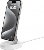 Belkin BoostCharge Pro -taitettava Qi2-latausalusta, valkoinen