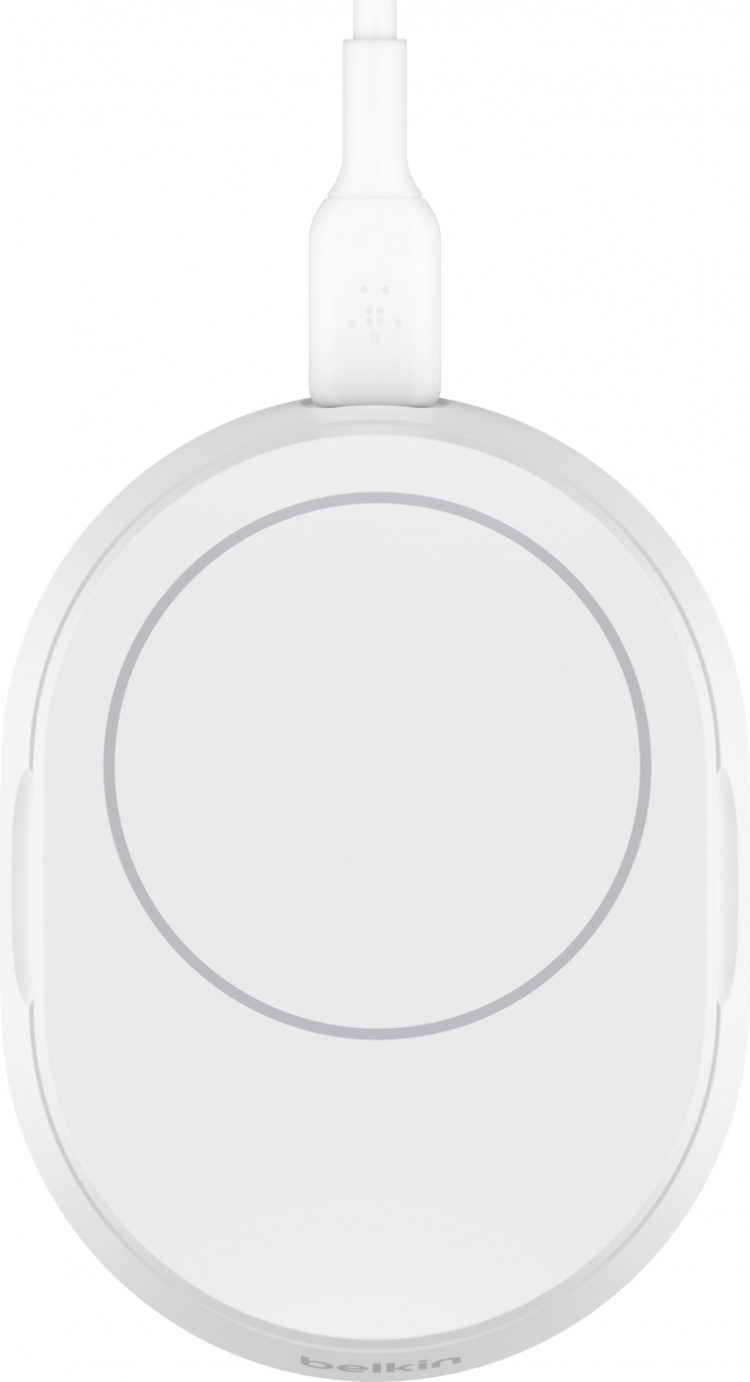 Belkin BoostCharge Pro -taitettava Qi2-latausalusta, valkoinen