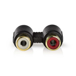 Nedis Stereoäänisovitin | 2x RCA Naaras | 2x RCA Naaras | Kullattu | Suora | ABS-Muovi | Antrasiitti | 1 kpl | Laatikko Nedis Stereoäänisovitin | 2x RCA Naaras | 2x RCA Naaras | Kullattu | Suora | ABS-Muovi | Antrasiitti | 1 kpl | Laatikko