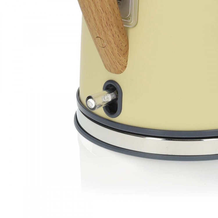 Nedis Vedenkeitin | 1.7 l | Soft-Touch | Keltainen | Pyörivä 360 astetta | Piilotettu lämmityselementti | Strix® ohjain | Tyhjäksi kiehumisen suoja