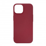 Essentials iPhone 15 sand bursted back cover, burgundy Essentials iPhone 15 sand bursted back cover, burgundy