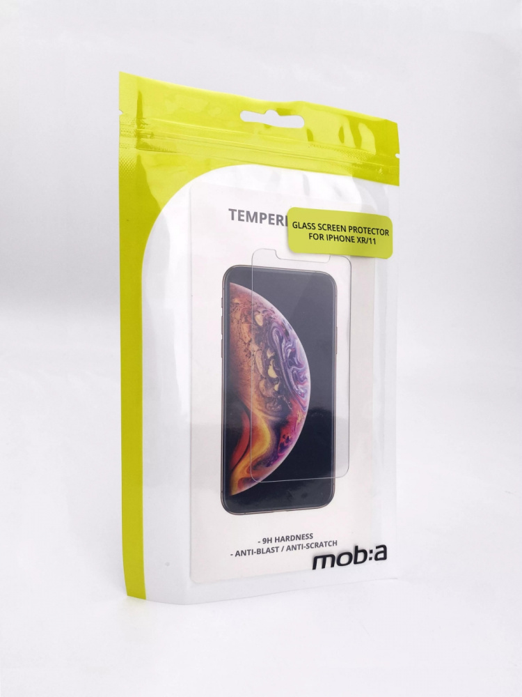 moba iPhone XR/11, karkaistu lasi