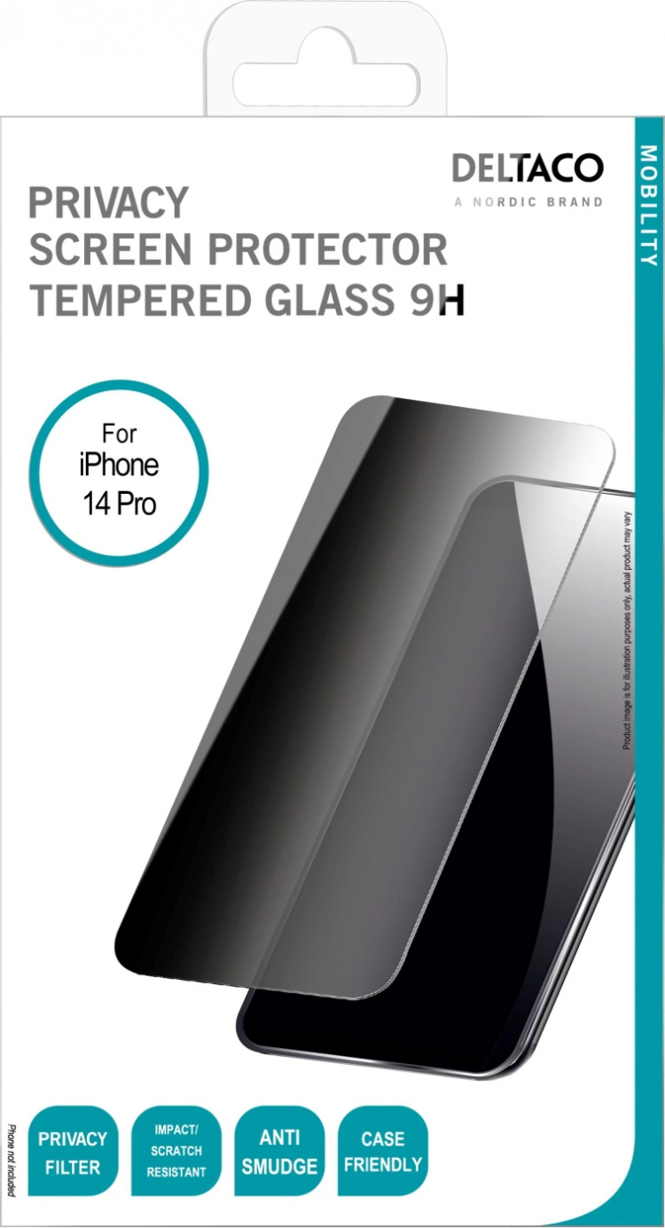 DELTACO Skärmskydd för iPhone 14 Pro Max, härdat glas DELTACO Skärmskydd för iPhone 14 Pro Max, härdat glas