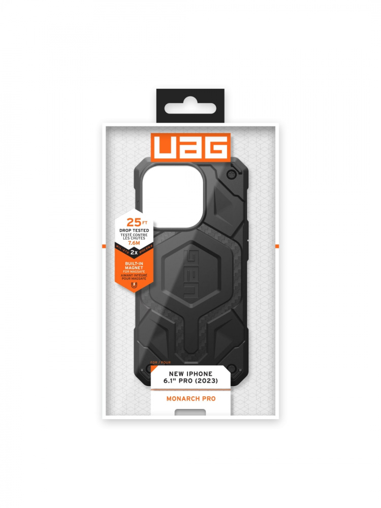 Urban Armor Gear iPhone 15 Pro Monarch Pro - Carbon Fiber