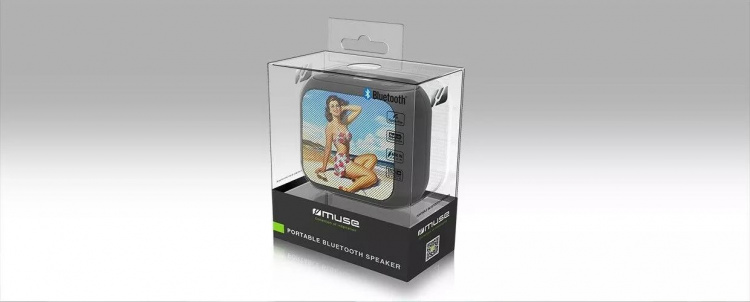 MUSE M-312 Pin Up Speaker portable BT 5W Pin-Up