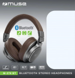 MUSE M-278 BT headphones Over-ear BT Alu brown