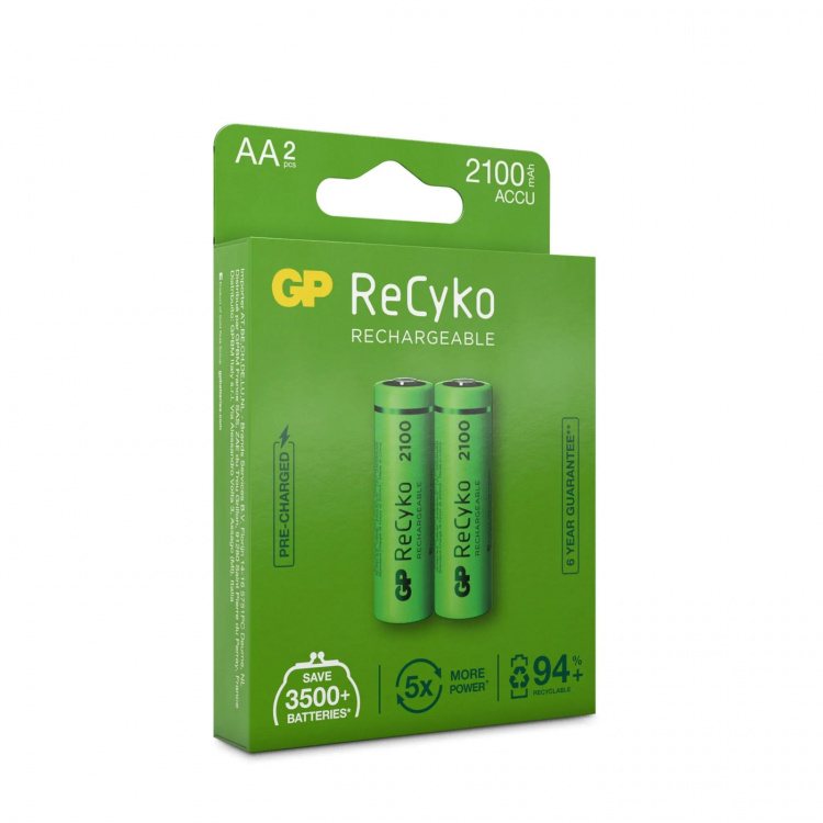 GP ReCyko NiMH 2100mAh AA 2 Pack (PB) GP ReCyko NiMH 2100mAh AA 2 Pack (PB)