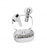 Streetz T150 TWS earphones, Transparent White